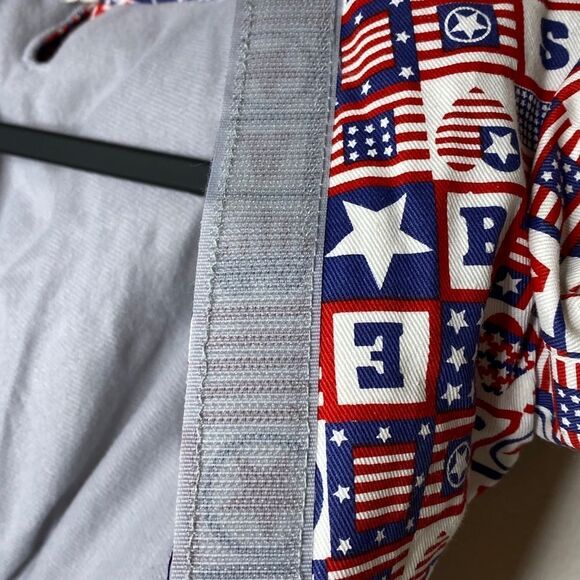 Dickens Closet Patriotic‎ Flag Dog Parka nwt - Picture 5 of 8